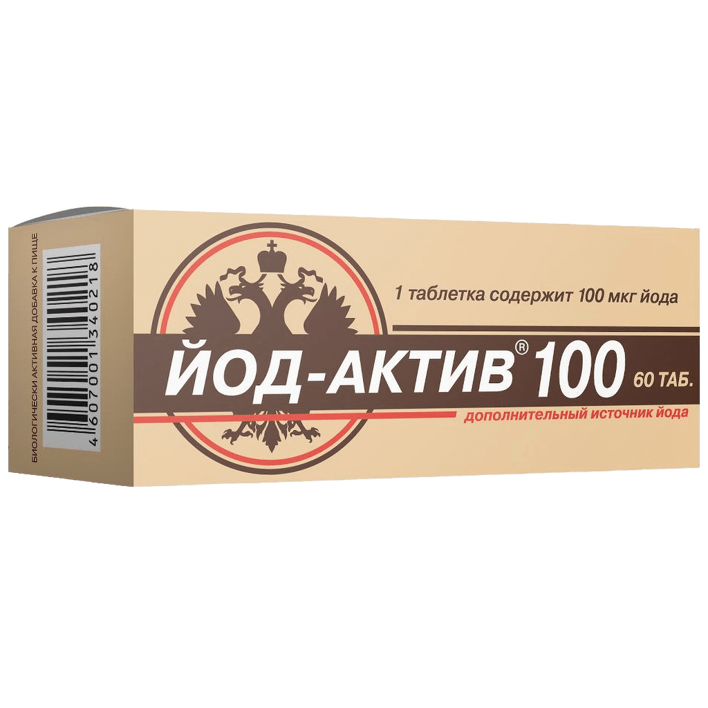 Йод-Актив, 100 мкг, таб. №60