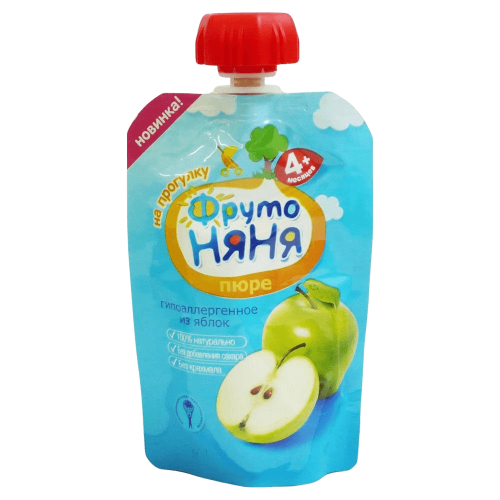 Пюре яблочное ФрутоНяня, 90 г