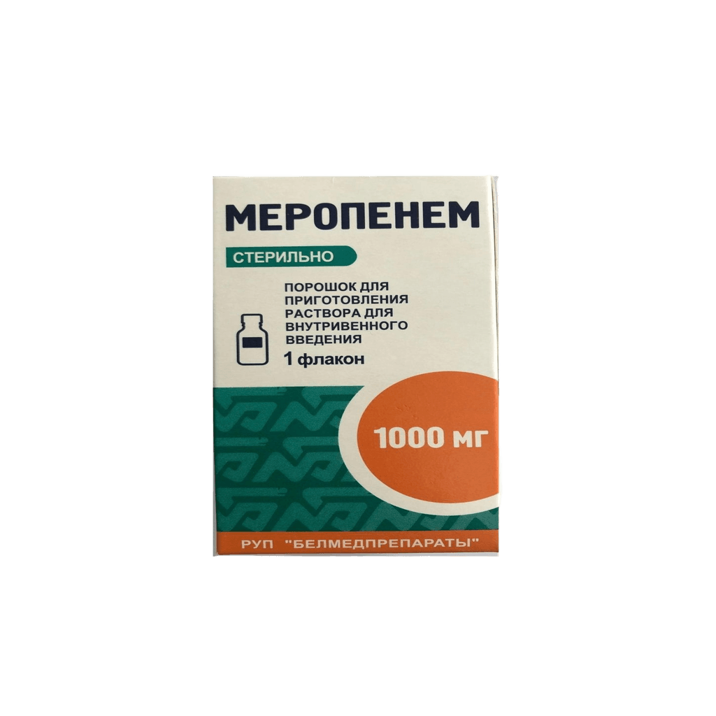 Меропенем, 1000 мг, флак. №1