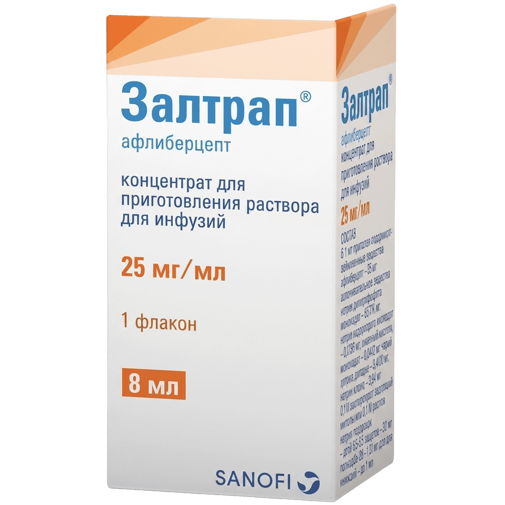 Залтрап, 25 мг/мл, 8 мл, флак. №1