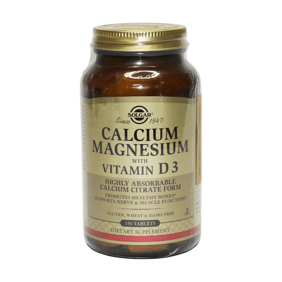 Кальций, Магний и Вит Д3 (Solgar Calcium Magnesium with Vitamin D3), таб. №150