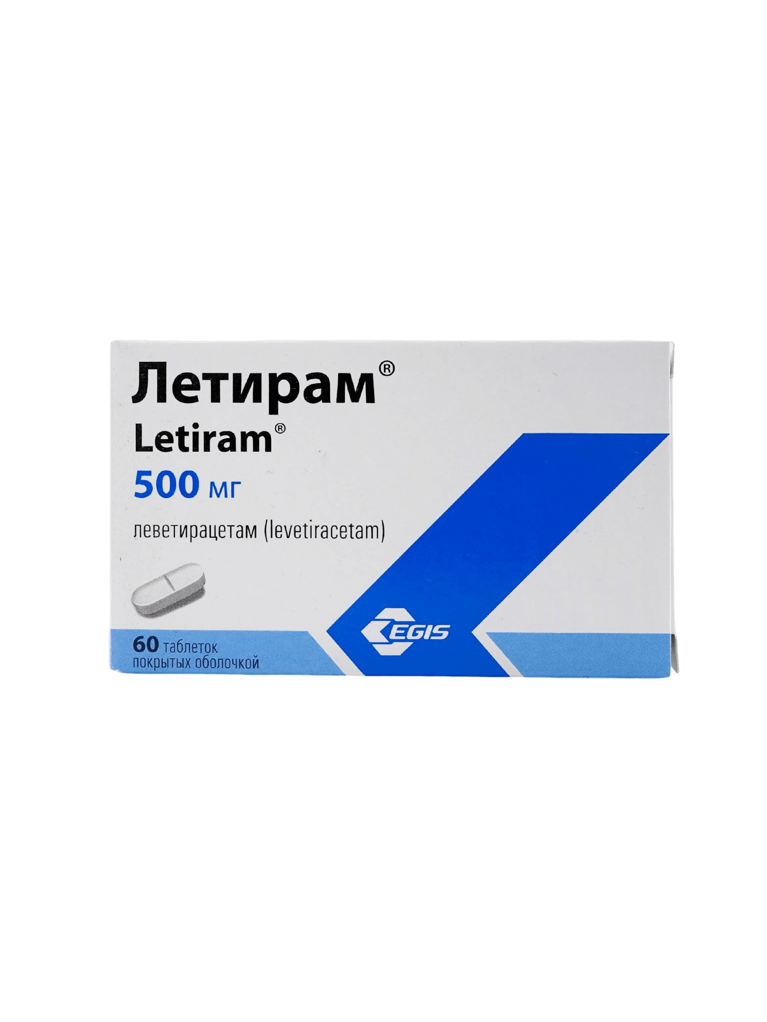 Летирам, 500 мг, таб. №60