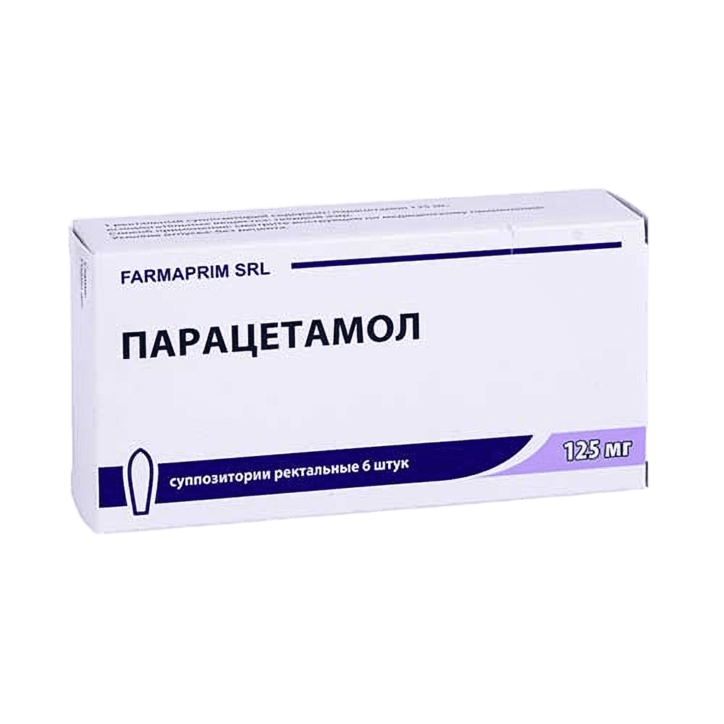 Парацетамол, 125 мг, супп. рект. №6