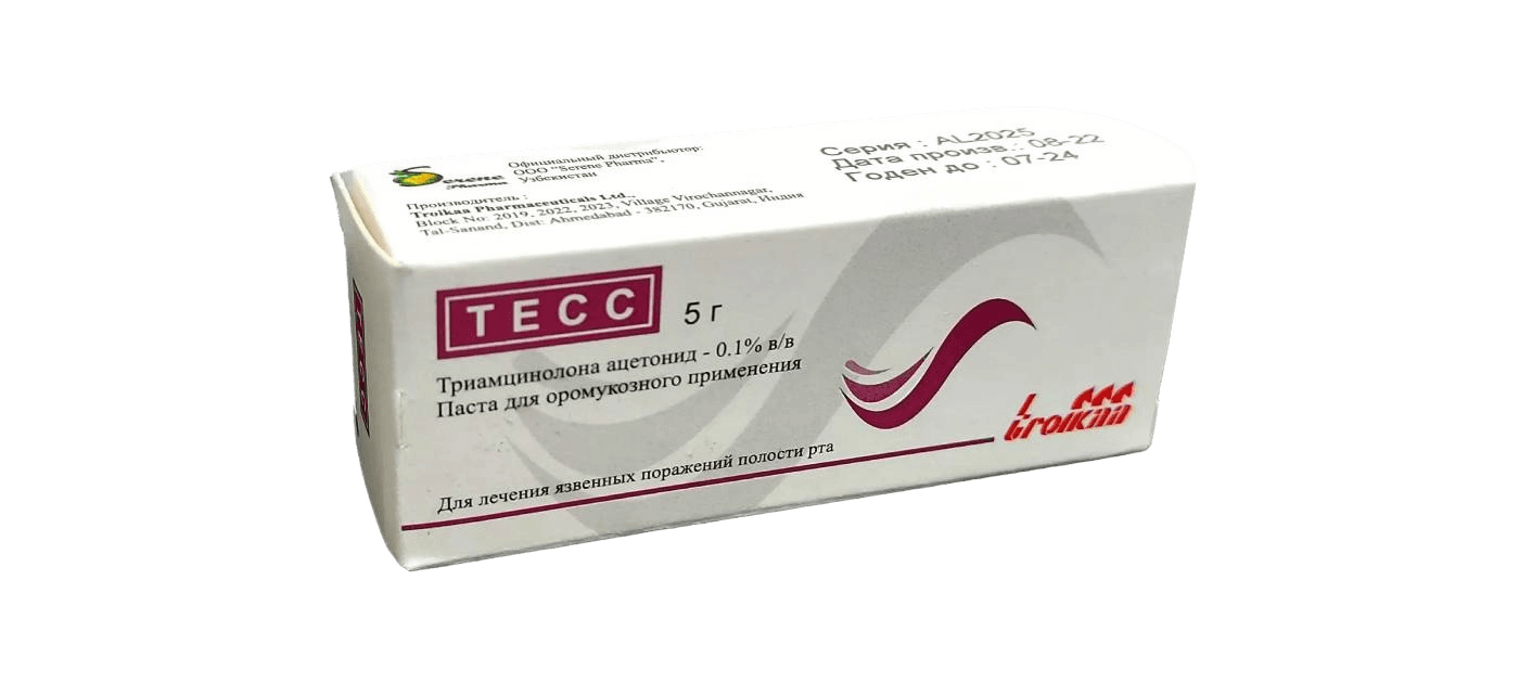 ТЕСС, 0,1%, 5 г, паста.