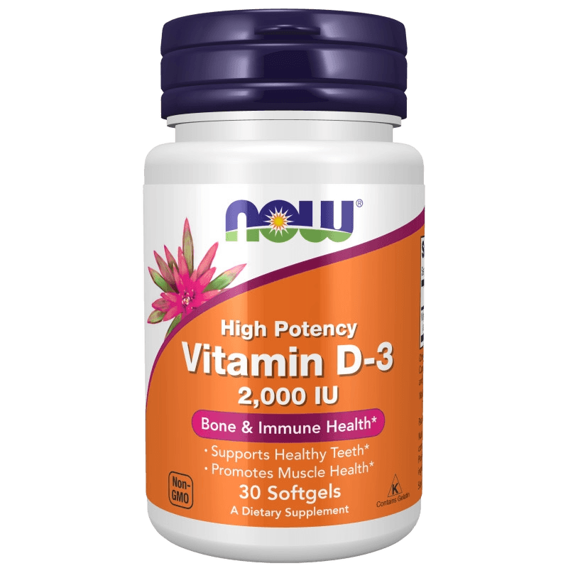 Витамин Д-3 (NOW Vitamin D-3), 2000 МЕ, капс. №30