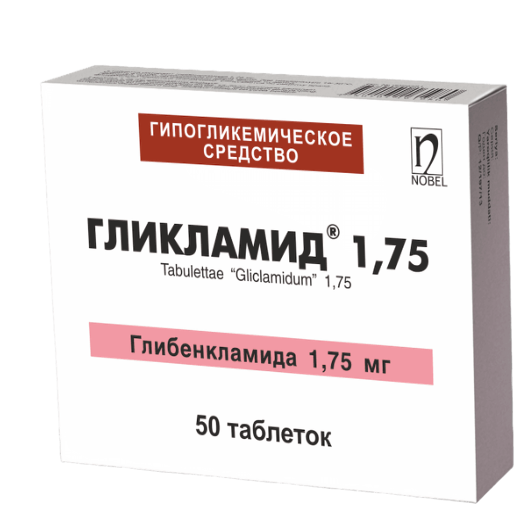 Гликламид, 1,75 мг, таб. №50