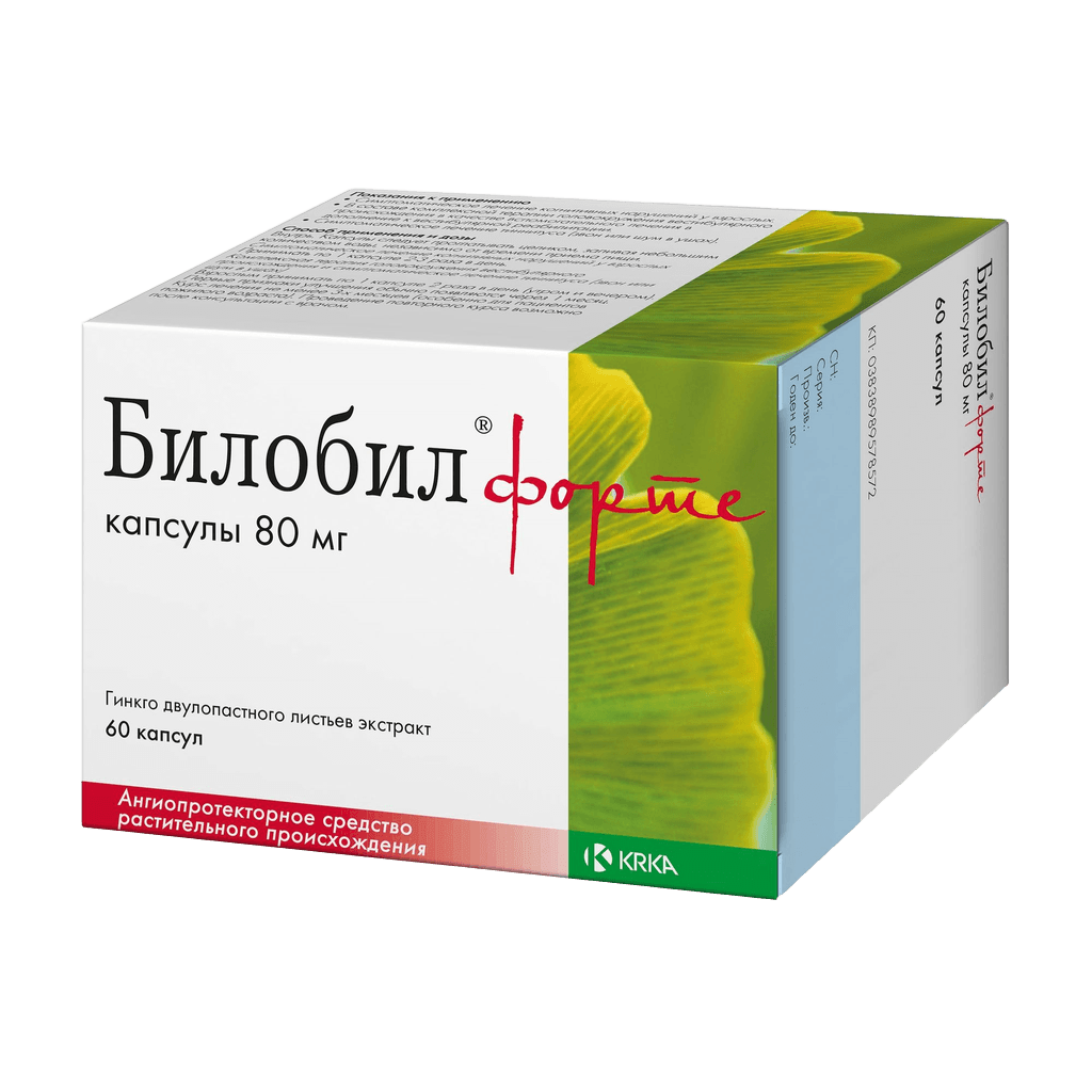 Билобил Форте, 80 мг, капс. №60