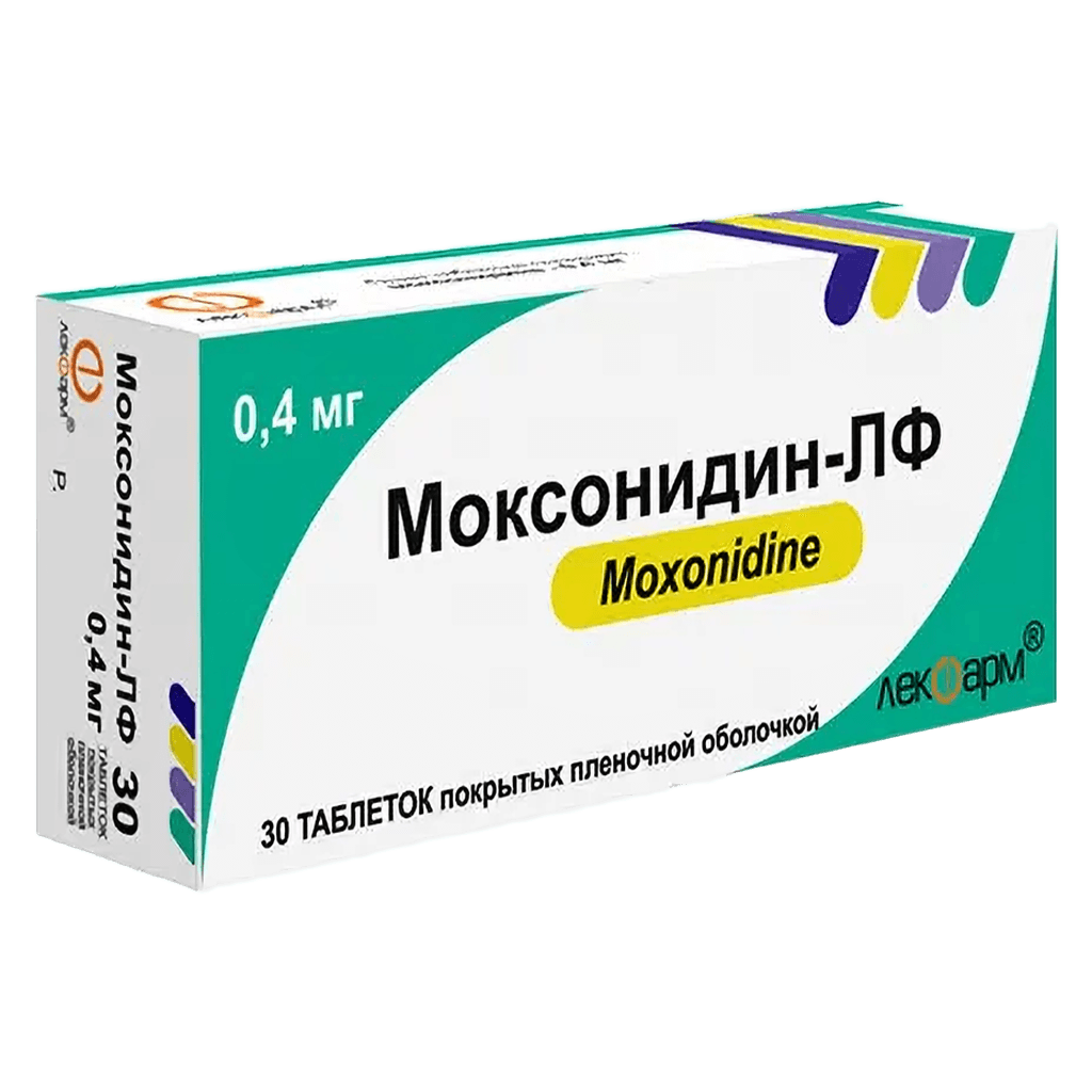 Моксонидин-ЛФ, 0,4 мг, таб. №30