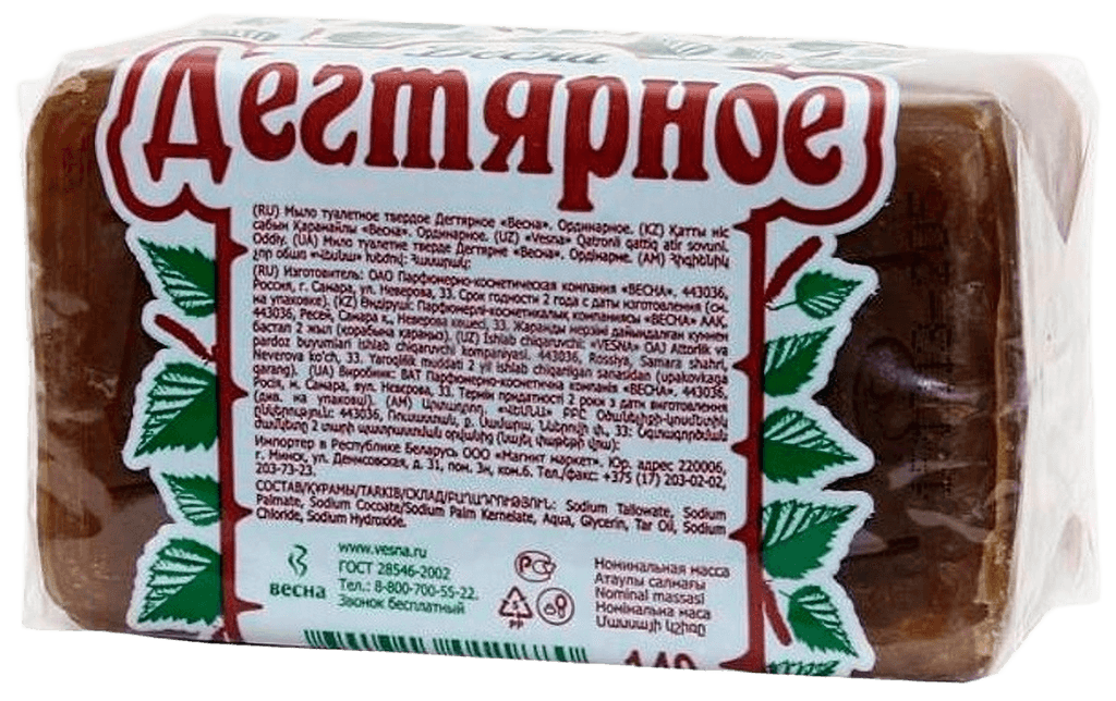 Мыло дегтярное Весна, 140 г