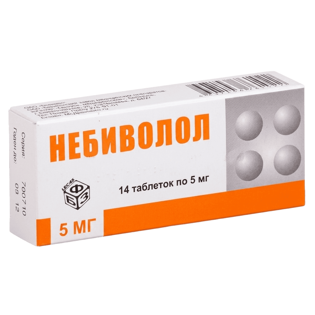 Небиволол, 5 мг, таб. №7