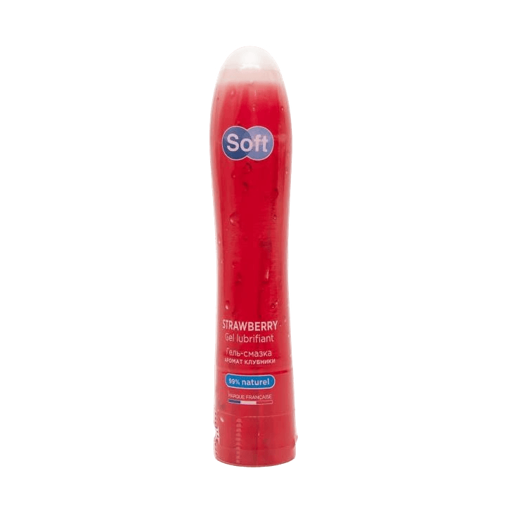 Гель-смазка Soft, 80 мл (аромат клубники)