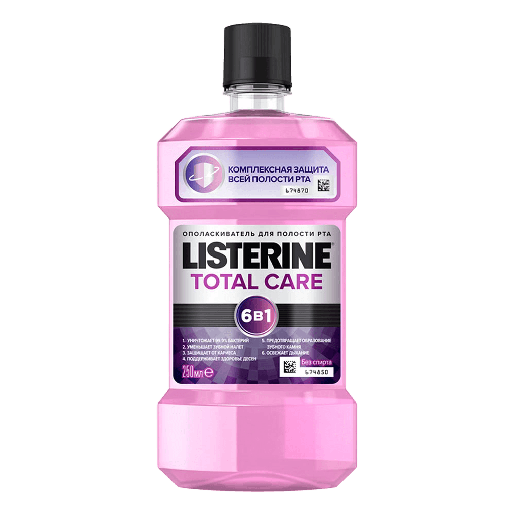 Opolaskivatel dlya rta Total Care Listerine, 250 ml