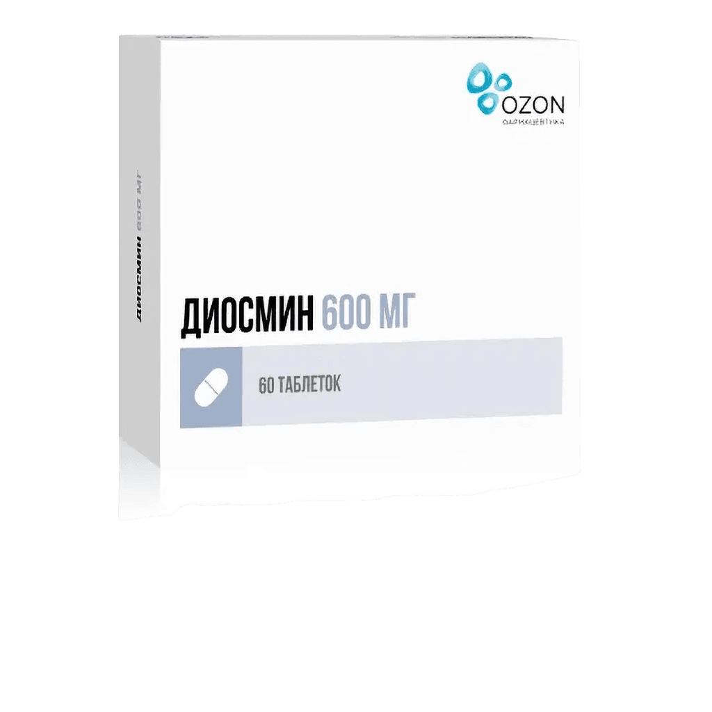 Диосмин, 600 мг, таб. №60