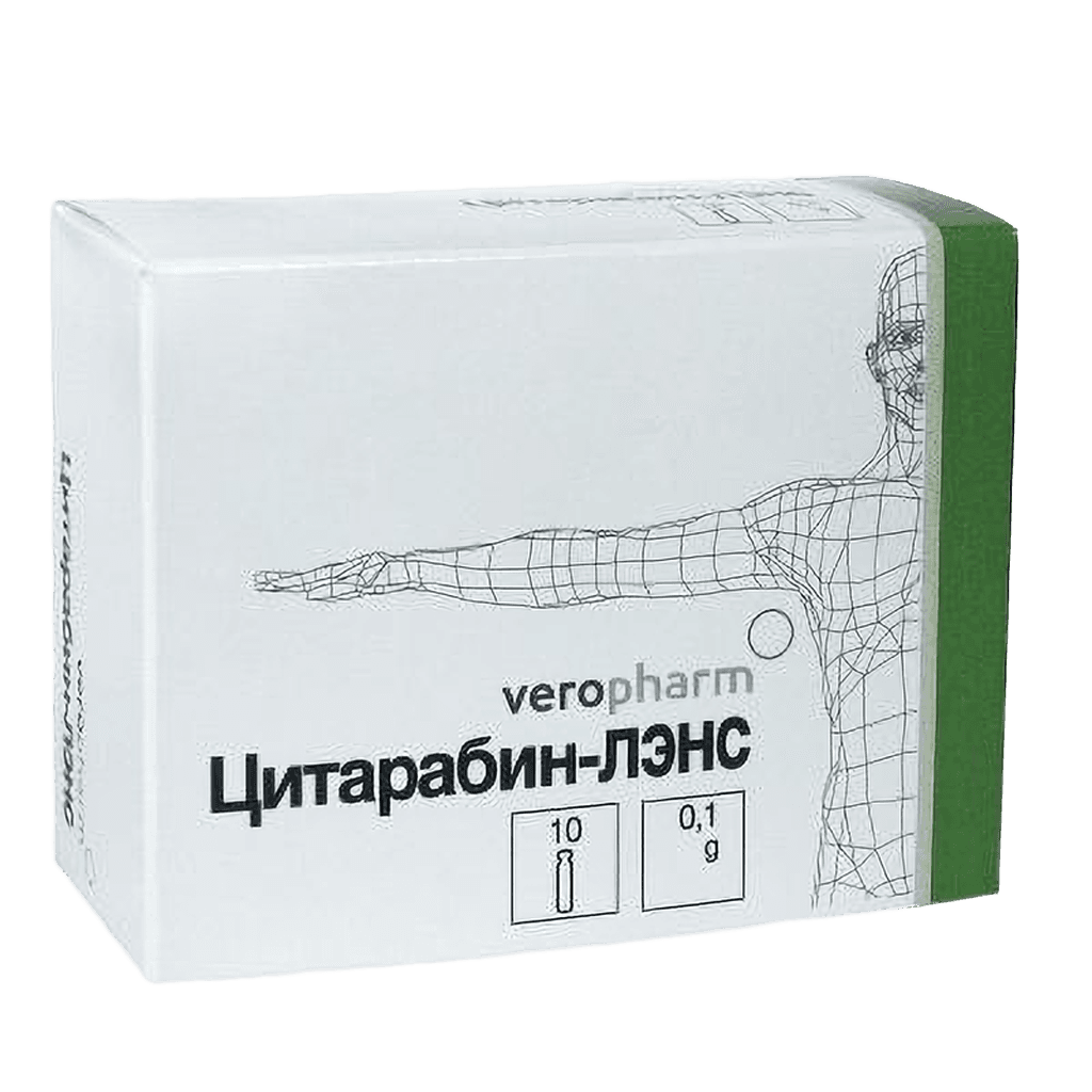 Цитарабин-ЛЭНС, 100 мг, флак. №10