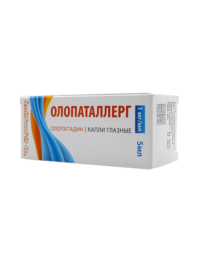 Олопаталлерг, 1 мг/мл, 5 мл, капли глаз.
