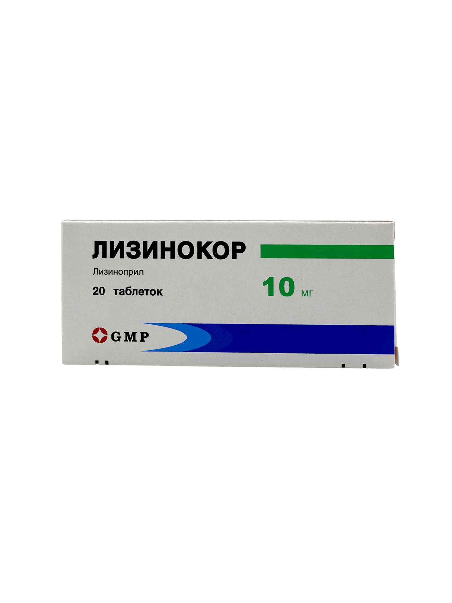 Лизинокор, 10 мг, таб. №20
