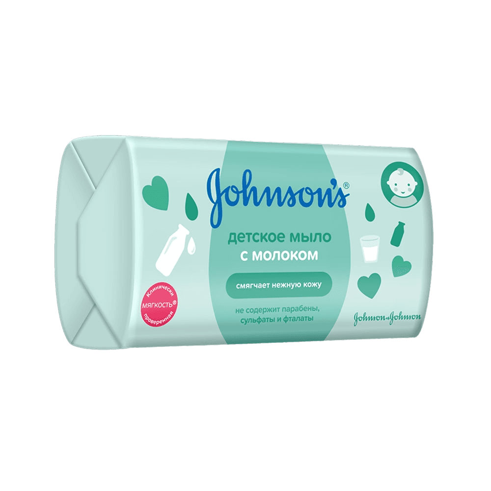 Мыло детское с Молоком Johnson's Baby, 90 г