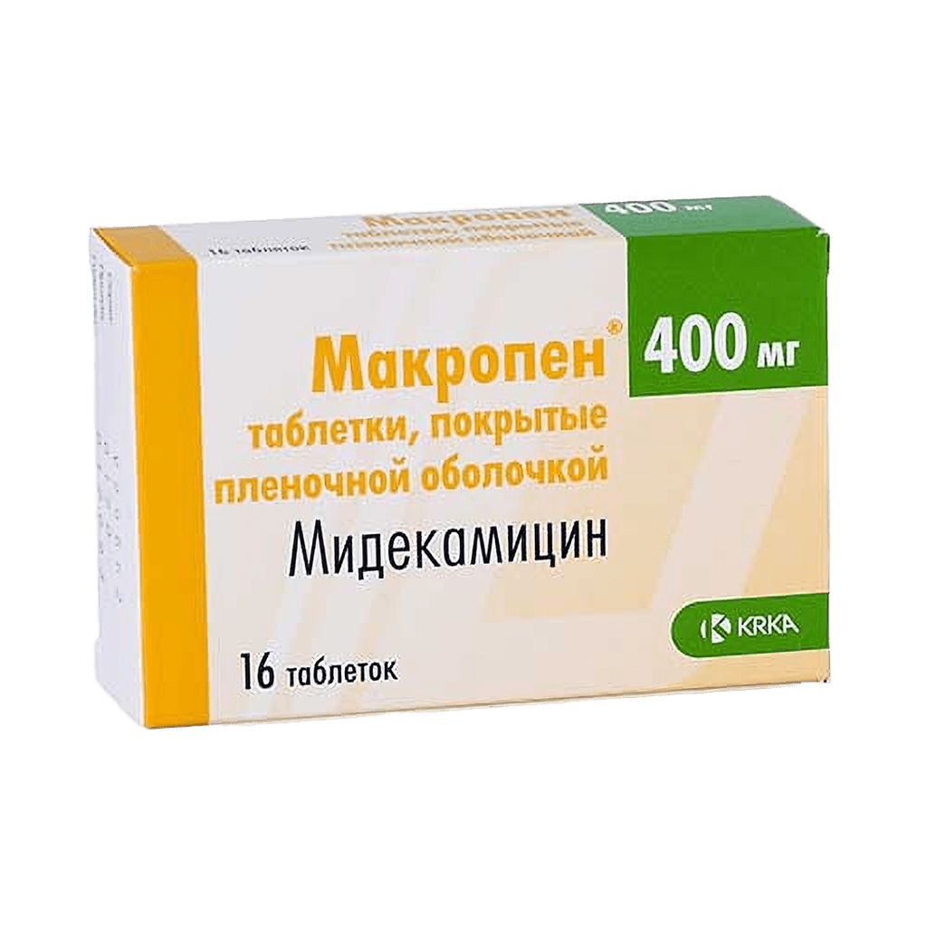 Макропен, 400 мг, таб. №16