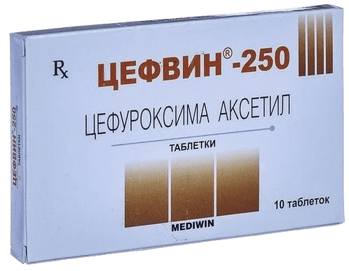 Цефвин, 250 мг, таб. №10