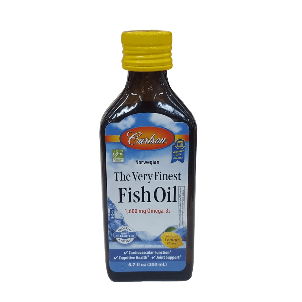 Рыбий жир (Carlson The Very Finest Fish Oil), 1600 мг, 200 мл, флак. (лимон)