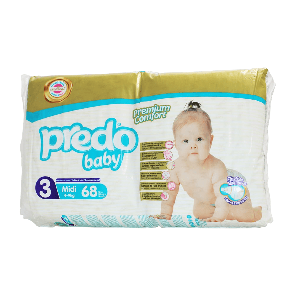 Подгузники дет. Predo Baby Midi, раз. 3, №68