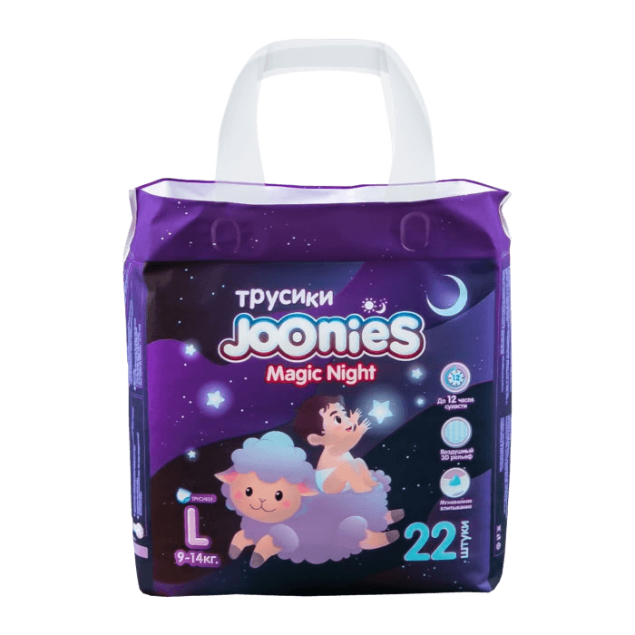 Подгузники трусики Joonies Magic Night, раз. L, №22