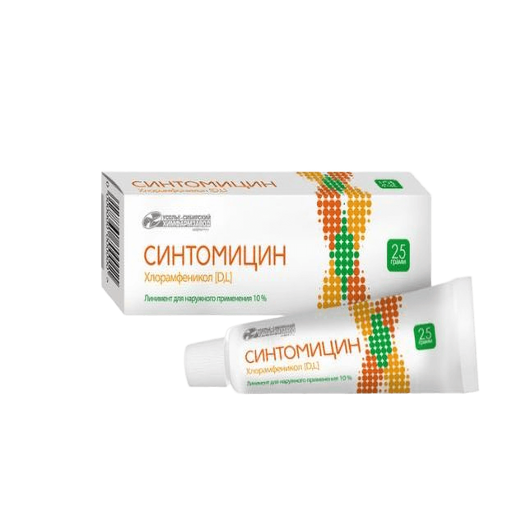 Синтомицин, 10%, 25 г, линимент