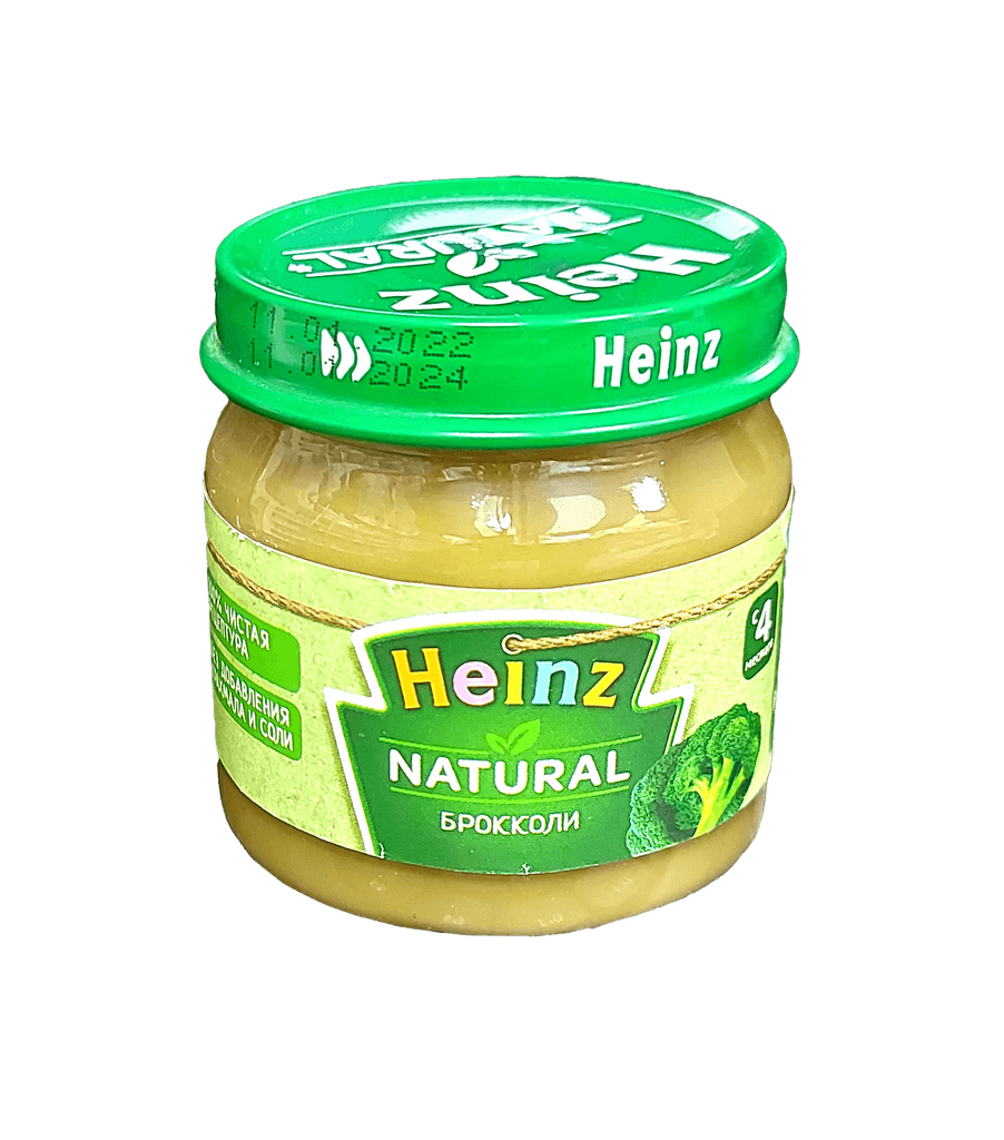 Пюре Heinz брокколи с 4 м, 80 г