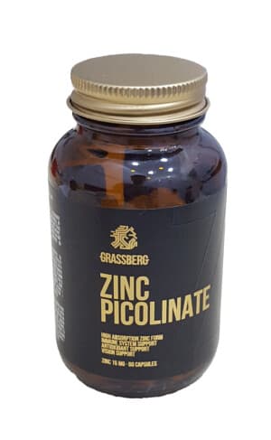 Цинк Пиколинат (Grassberg Zinc Picolinate), 15 мг, капс. №60