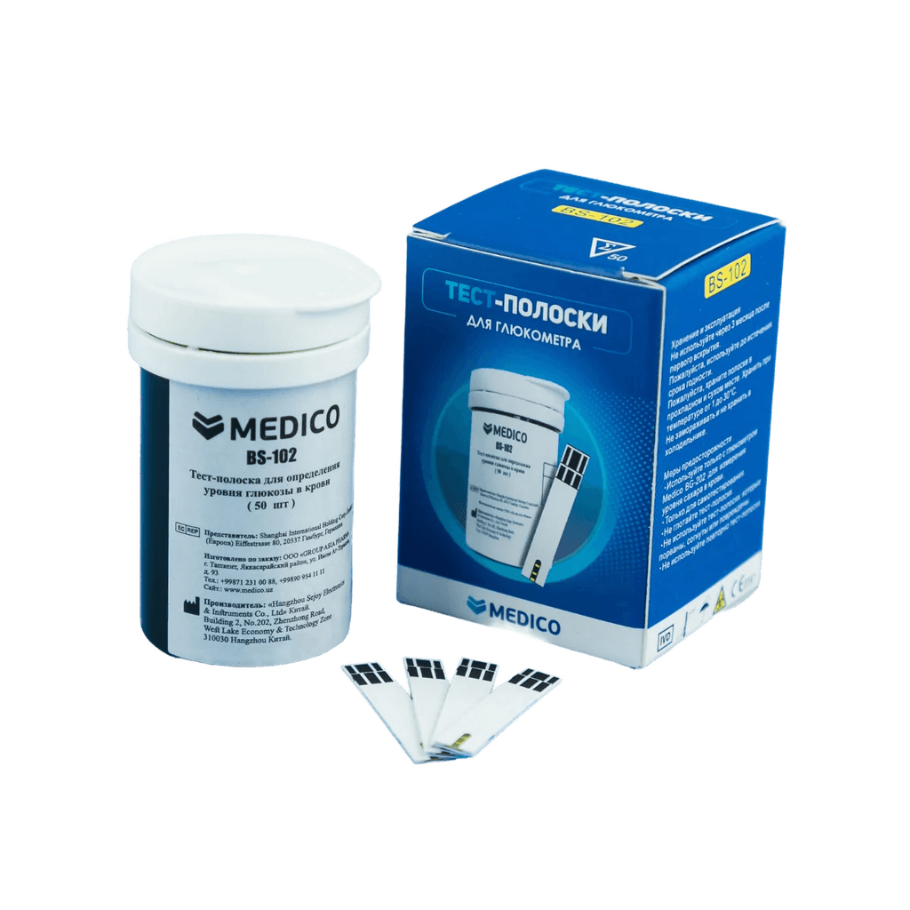 Test poloski dlya glyukometra Medico, BS-102, №50