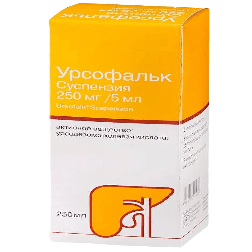 Урсофальк, 250 мг/5 мл, 250 мл, сусп