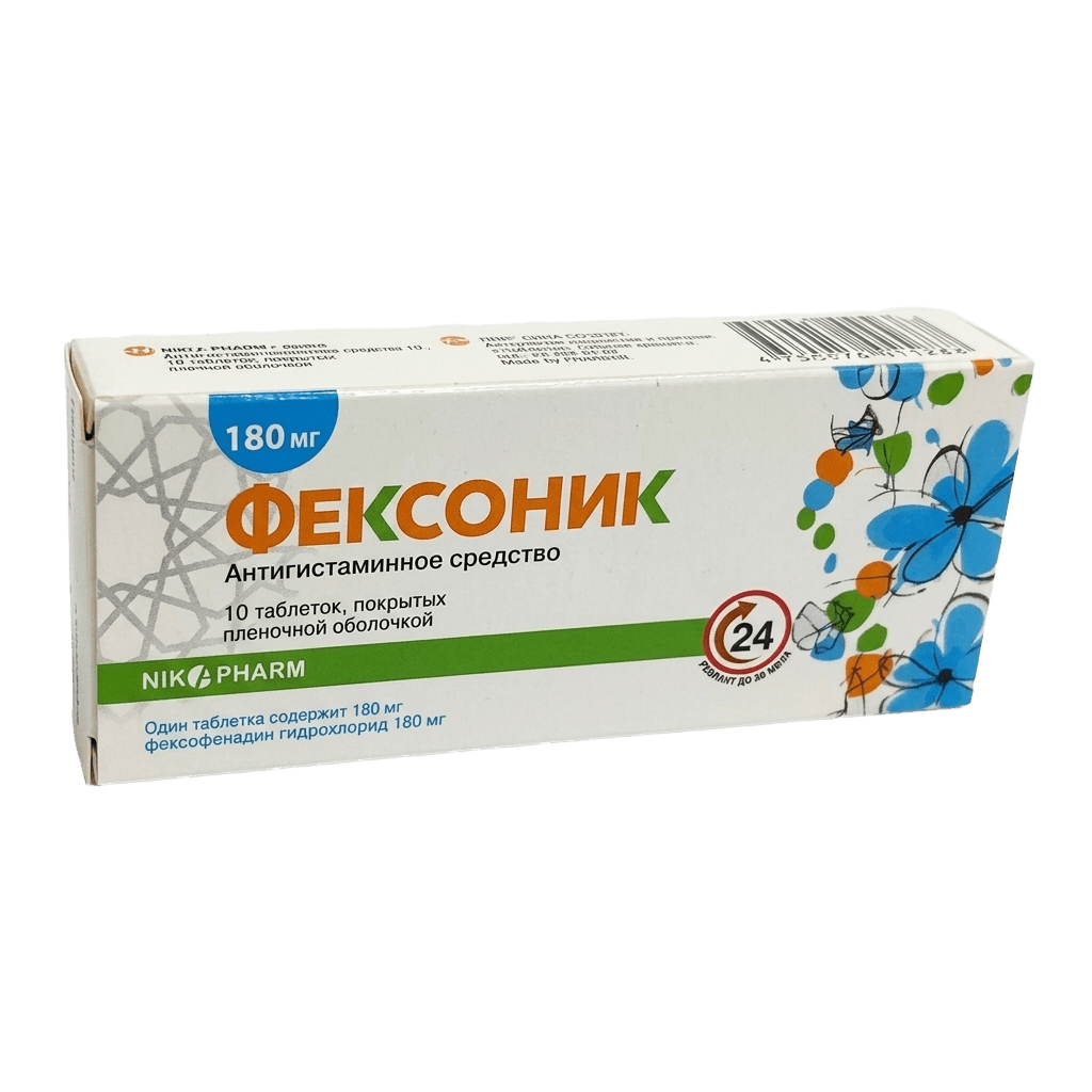 Фексоник, 180 мг, таб. №10