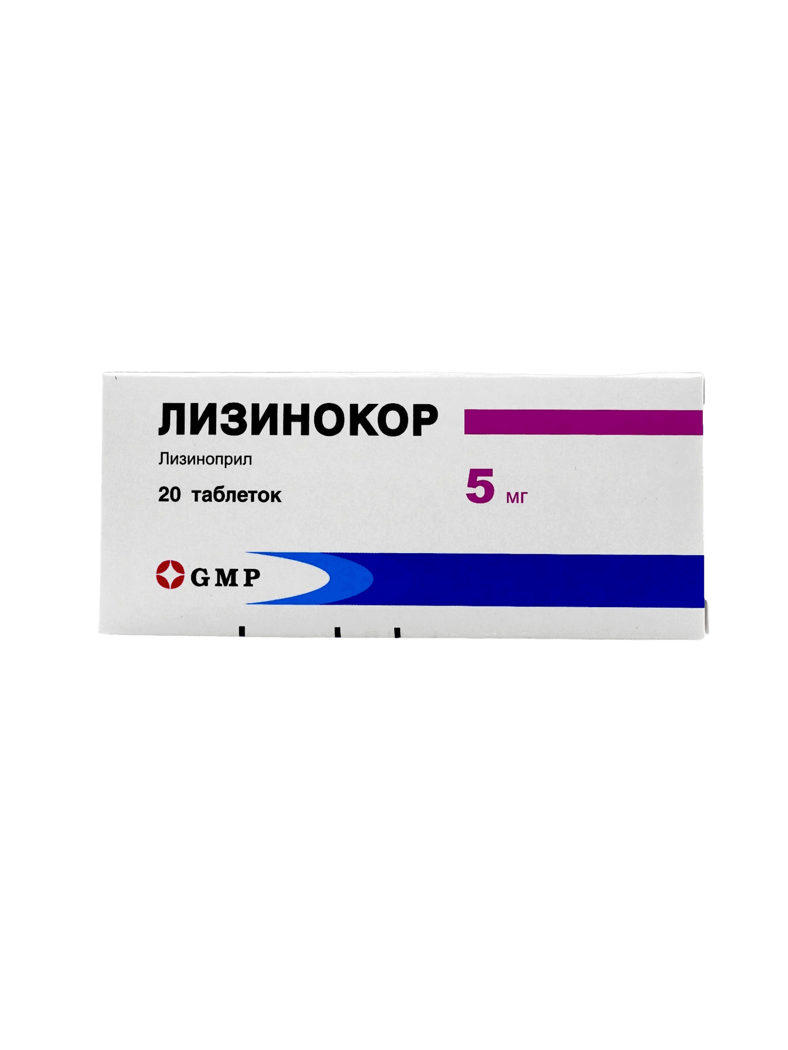 Лизинокор, 5 мг, таб. №20