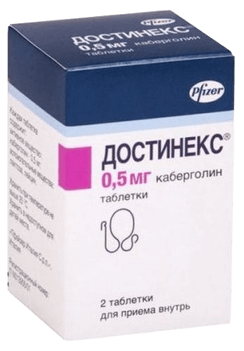 Достинекс, 0,5 мг, таб. №8