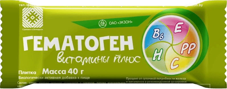 Гематоген Витамины Плюс, 30 г