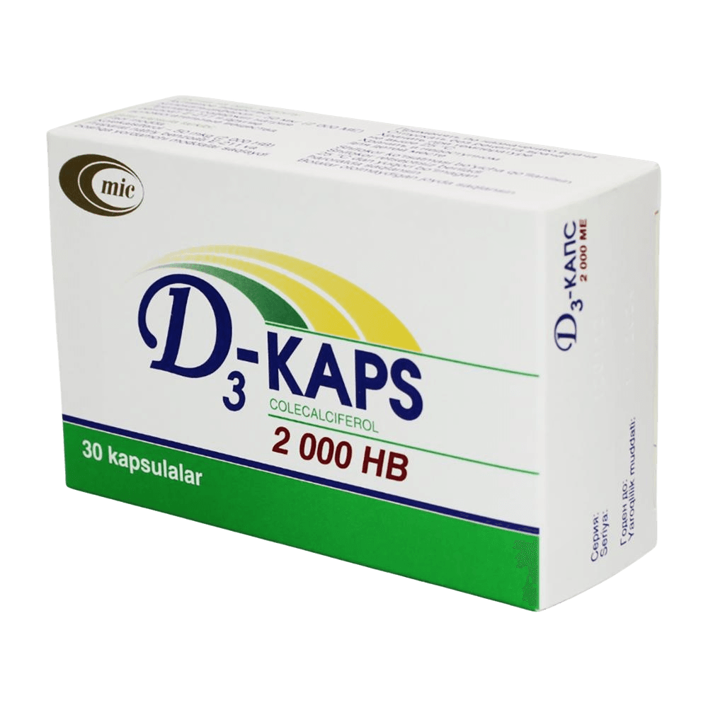 Д3-капс, 2000 МЕ, капс. №30