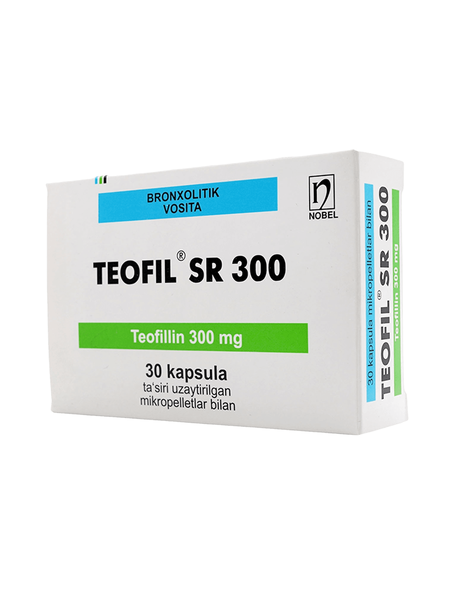 Теофил SR, 300 мг, капс. №30