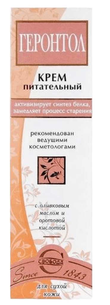 Krem dlya litsa Gerontol, Pitatelnyy dlya sukhoy kozhi, 40 g