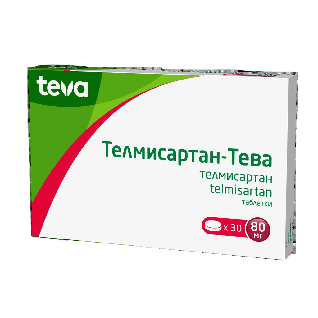 Телмисартан, 80 мг, таб. №30