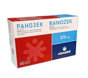 Ранозек, 375 мг, таб. №60