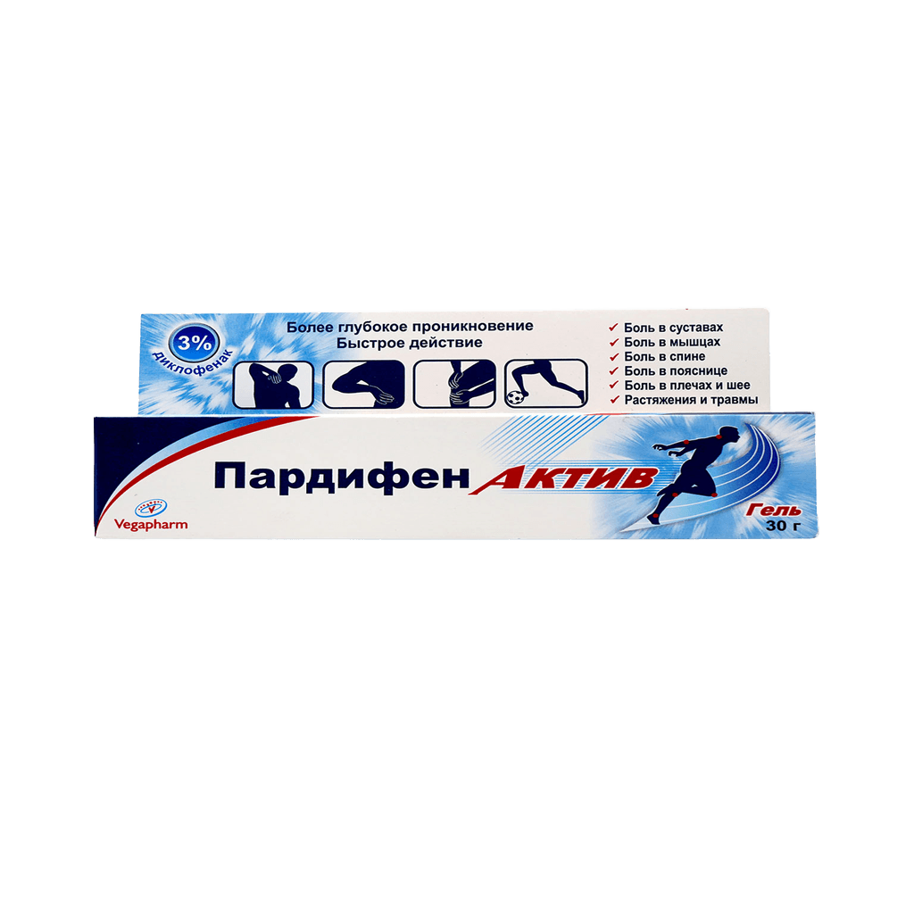 Пардифен Актив, 30 г, гель