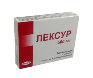 Лексур, 500 мг, таб. №7