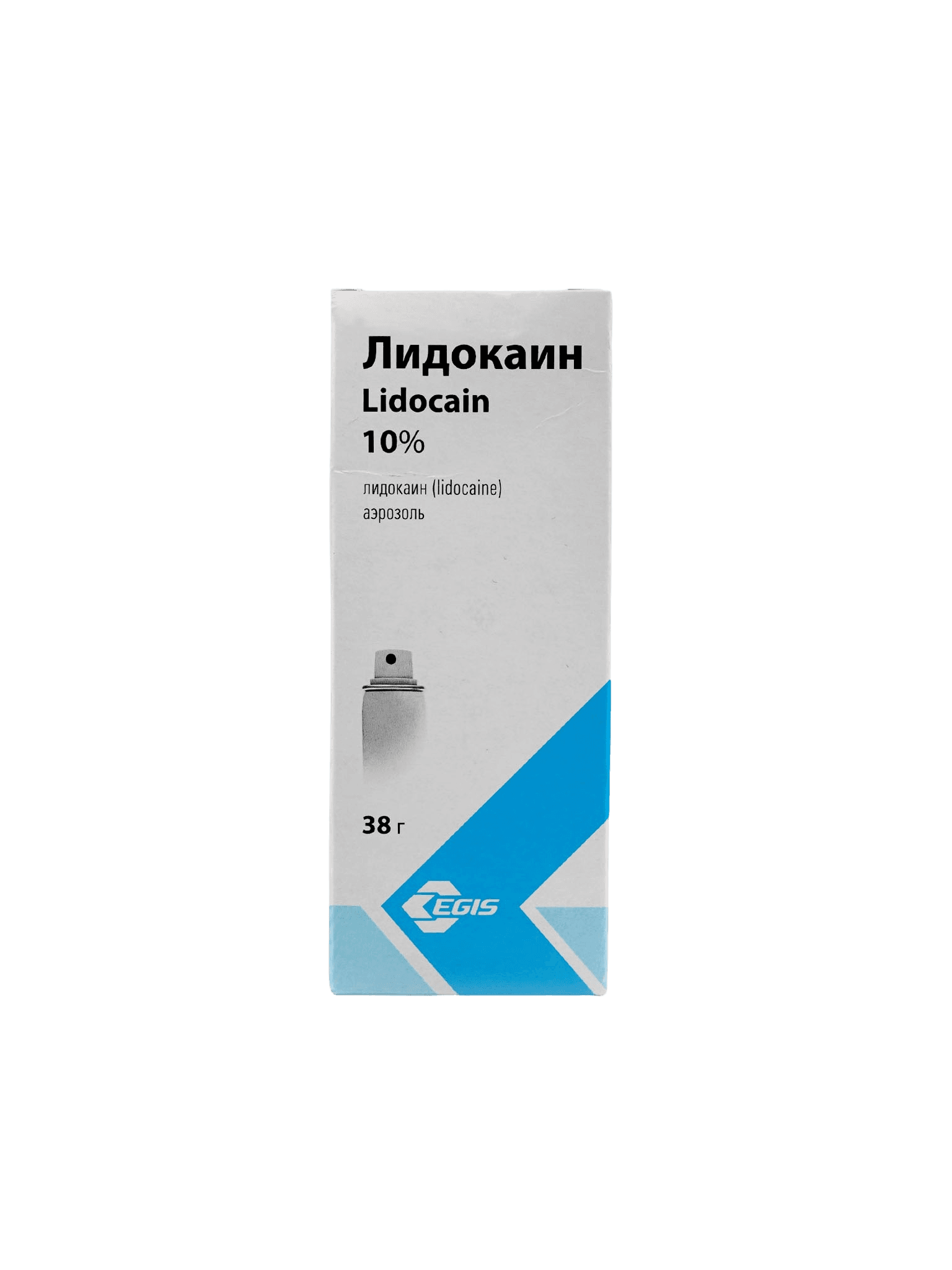 Лидокаин, 10%, 38 г, аэрозоль
