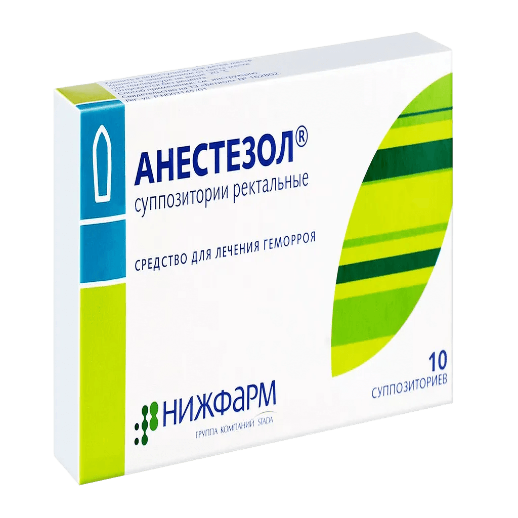Анестезол супп. рект. №10