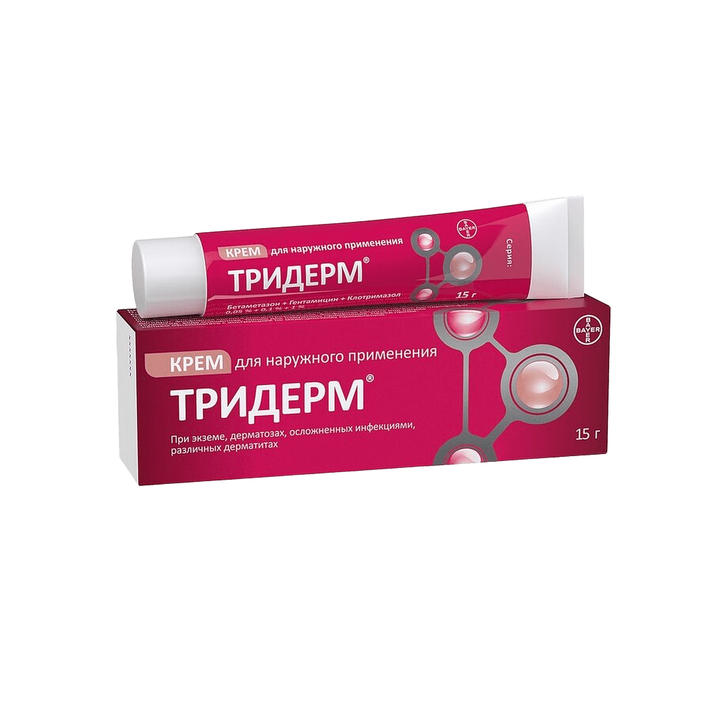 Тридерм, 15 г, крем