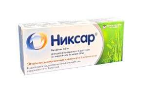 Никсар, 10 мг, таб. №10