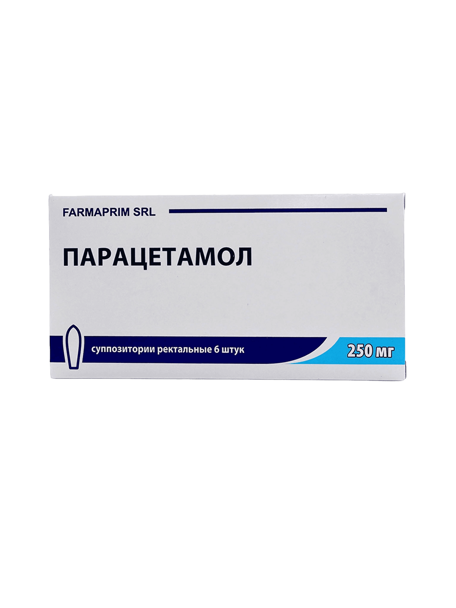 Парацетамол, 250 мг, супп. рект. №6