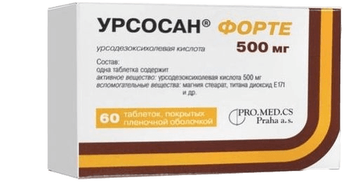 Урсосан Форте, 500 мг, таб. №60