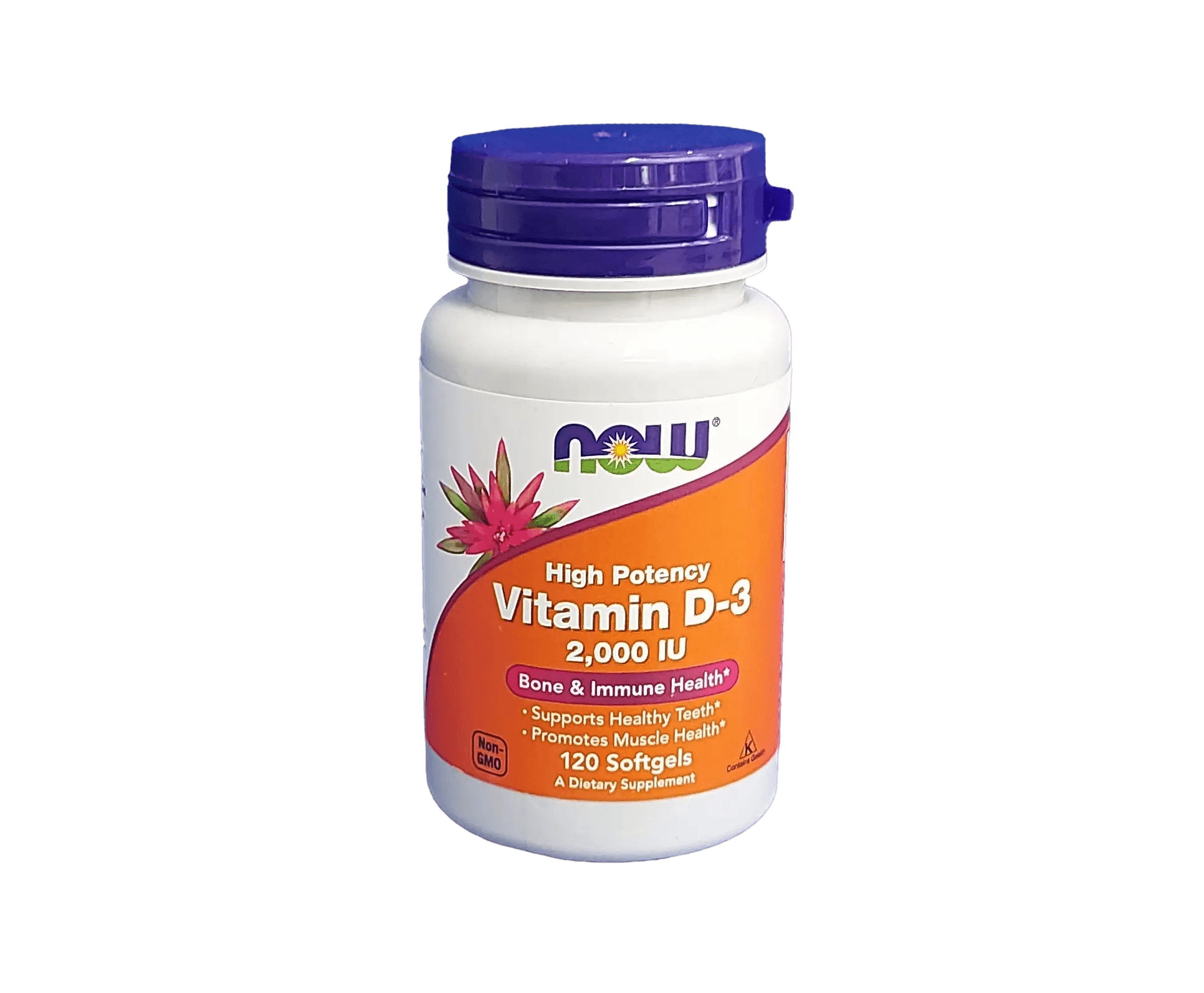 Витамин Д-3 (NOW Vitamin D-3), 2000 ме, капс. №120