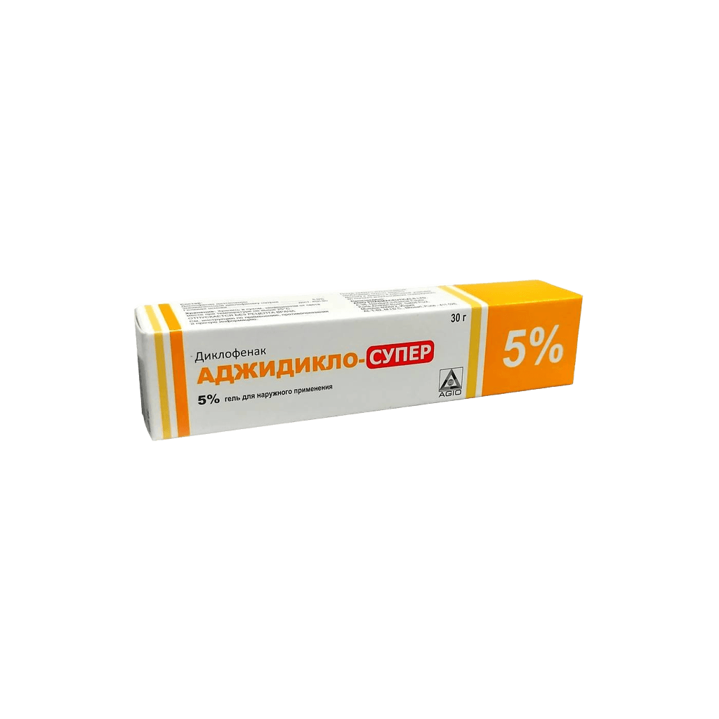 Аджидикло-Супер, 5%, 30 г, гель